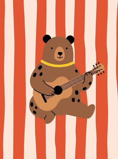 Ours avec guitare